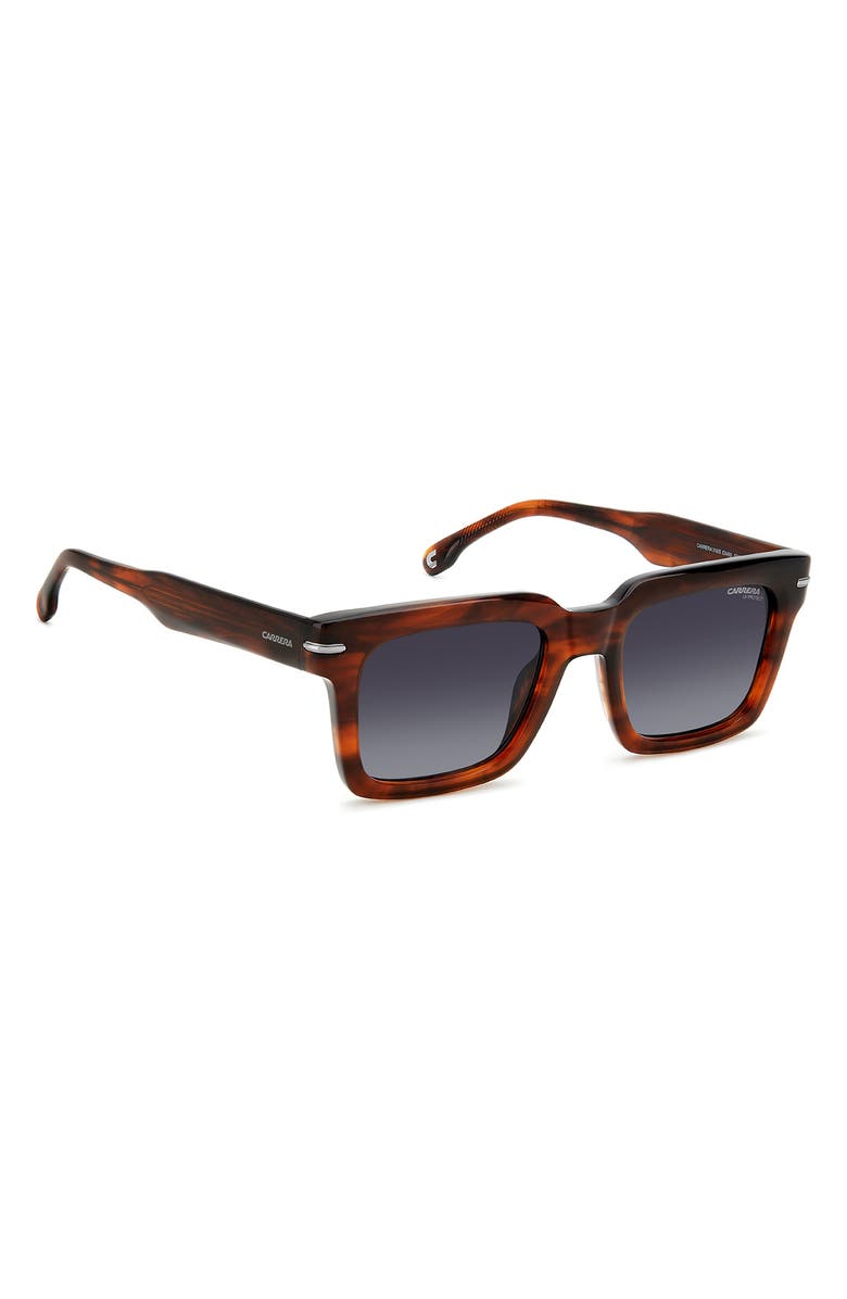 Carrera Eyewear 52mm Square Sunglasses, Alternate, color, Brown Horn