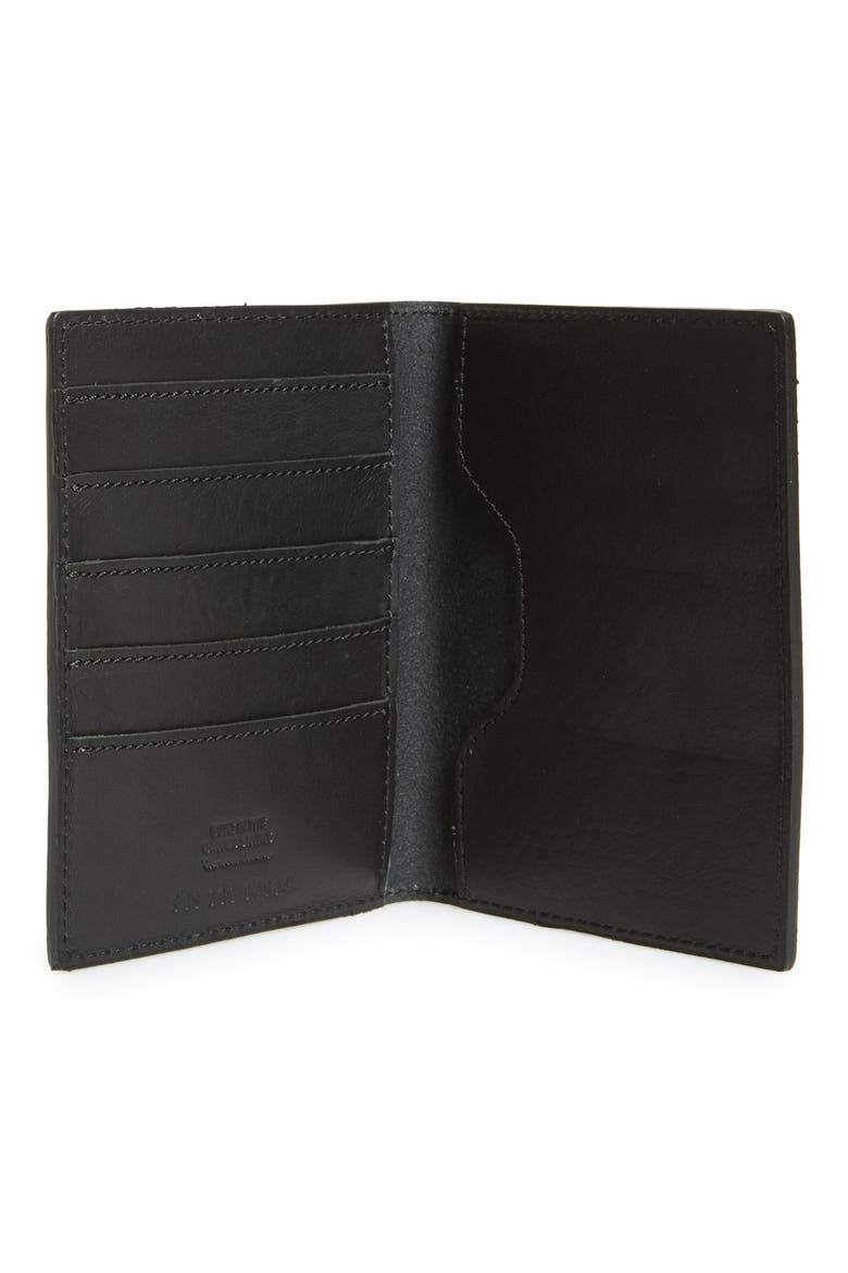 Leather Passport Wallet, Alternate, color, BLACK