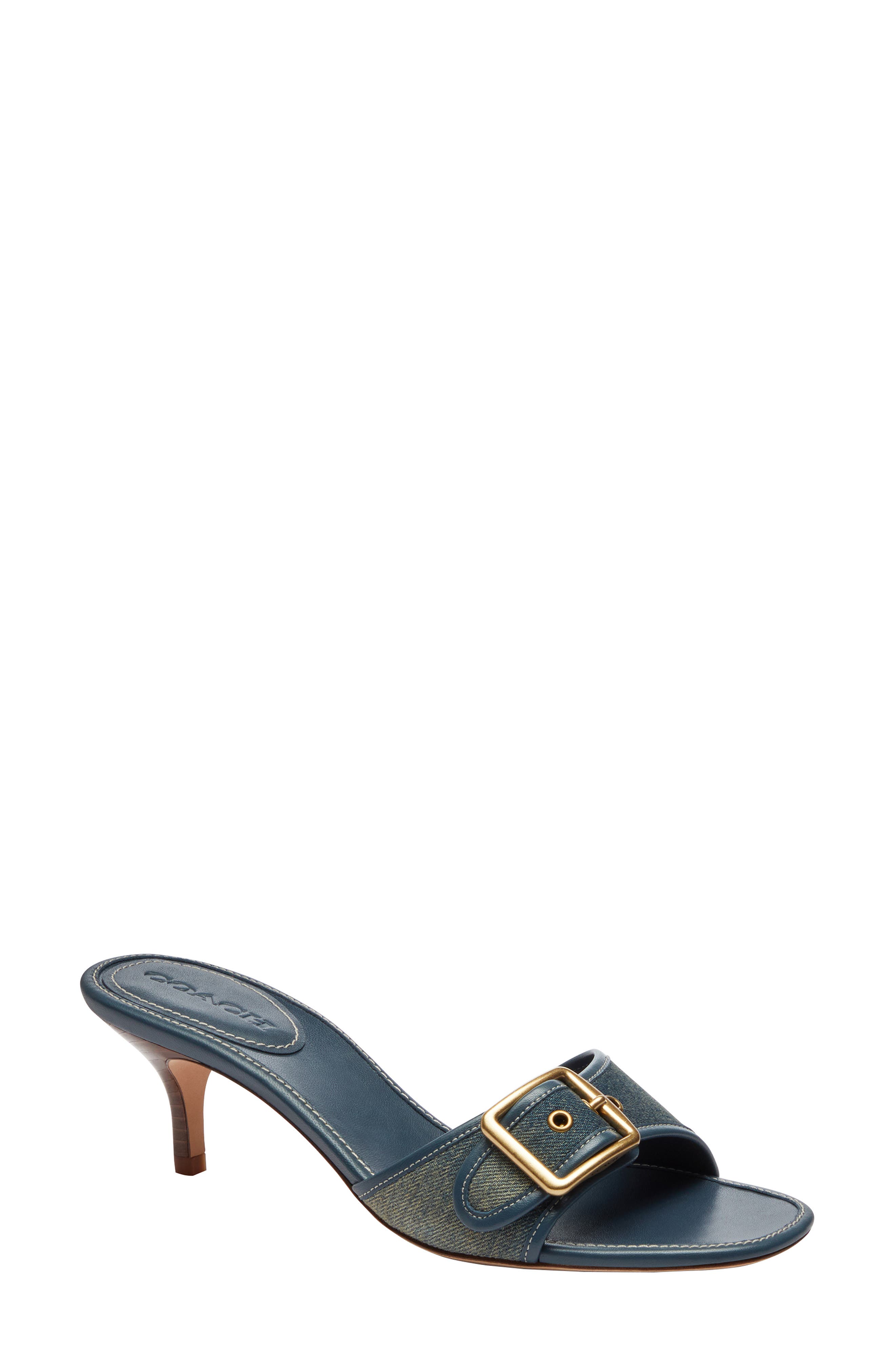 COACH Margot Sandal, Main, color, Dark Indigo.