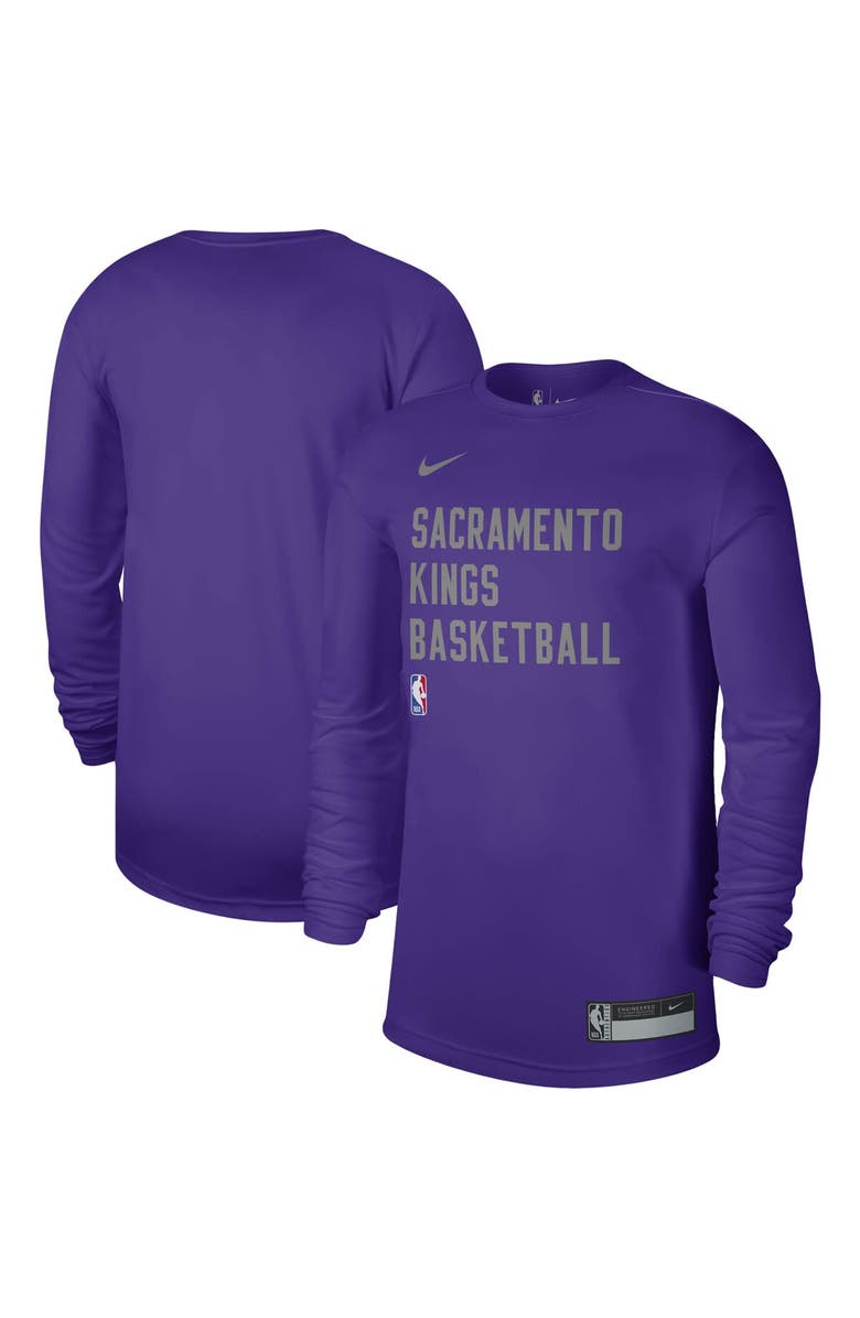 Nike Unisex Nike Purple Sacramento Kings 2023/24 Legend On-Court Practice Long Sleeve T-Shirt, Main, color, Purple