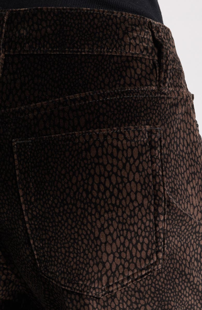 FRAME Le Slim Print Palazzo High Waist Wide Leg Jeans, Alternate, color, Panthera