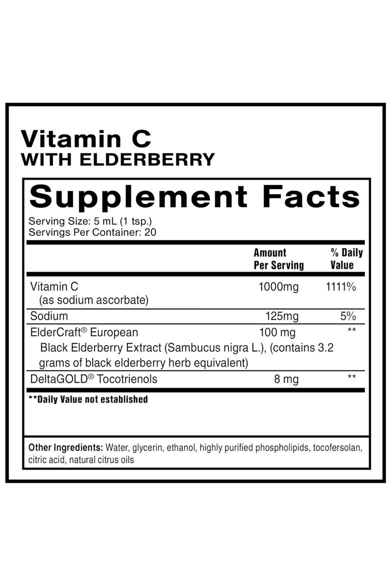 Liposomal Vitamin C and Elderberry Liquid Supplement, Alternate, color, None