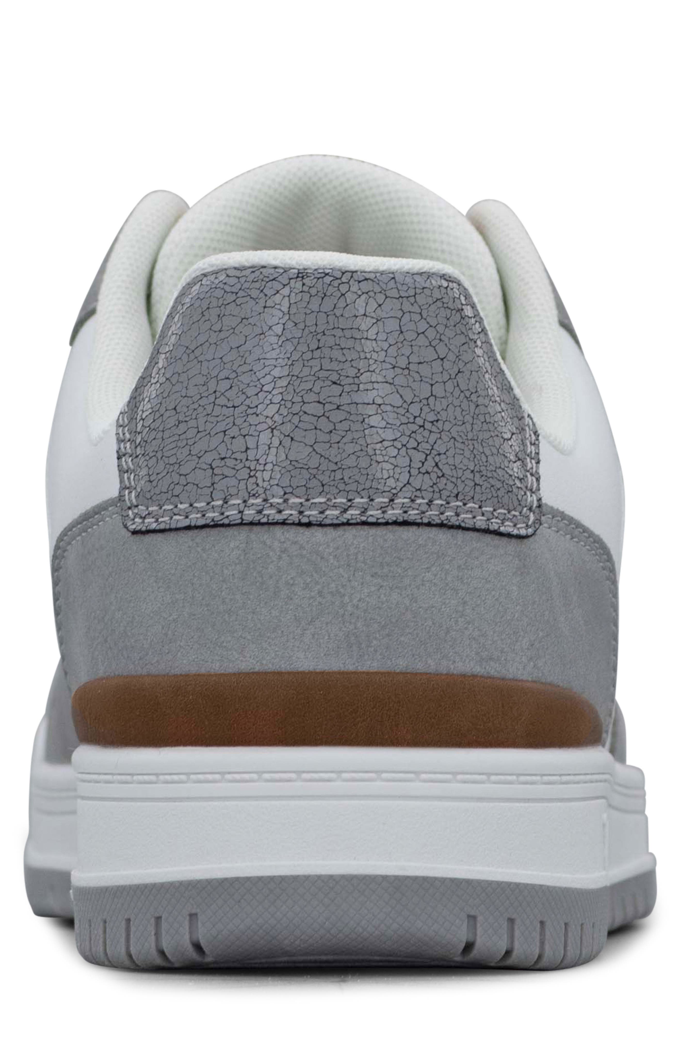 Specter Core Faux Leather Sneaker, Alternate, color, WHITE/ PLAT GREY/ DARK GREY