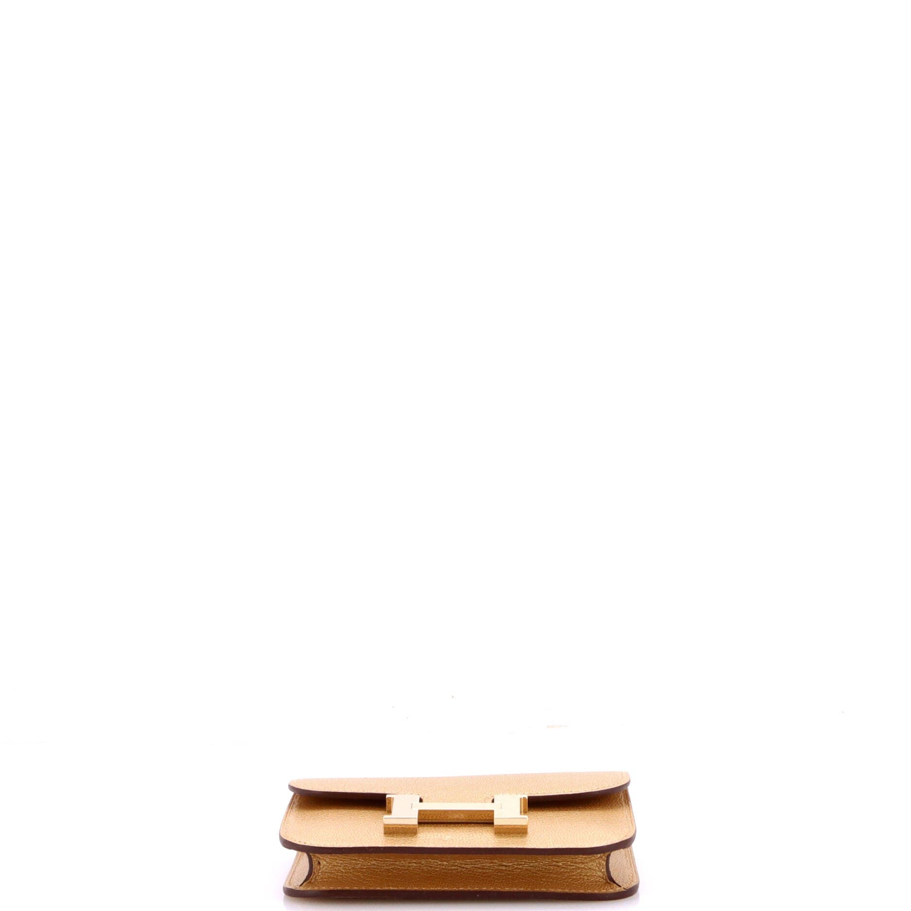 Constance Slim Wallet Chevre Chamkilight, Alternate, color, Metallic Gold