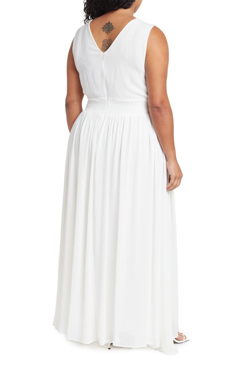 Thalia Goddess Maxi Dress, Alternate, color, GARDENIA