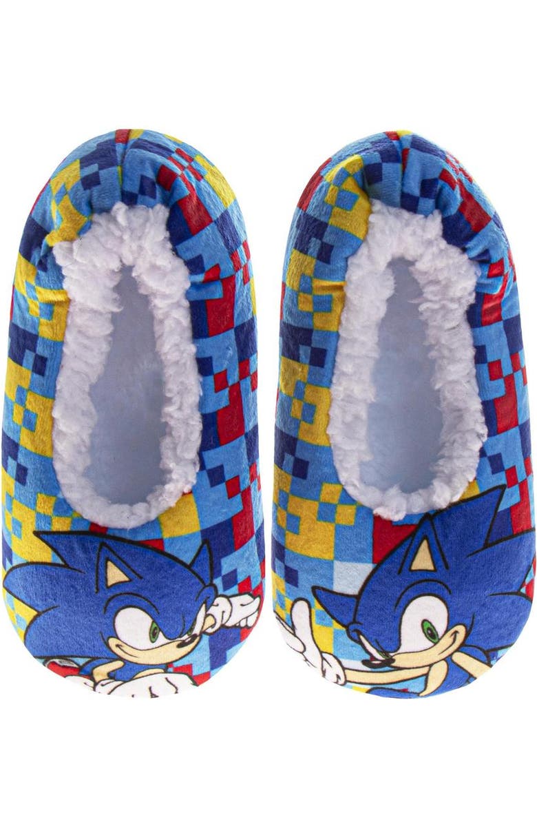 SEGA Sonic The Hedgehog Slippers, Main, color, Blue