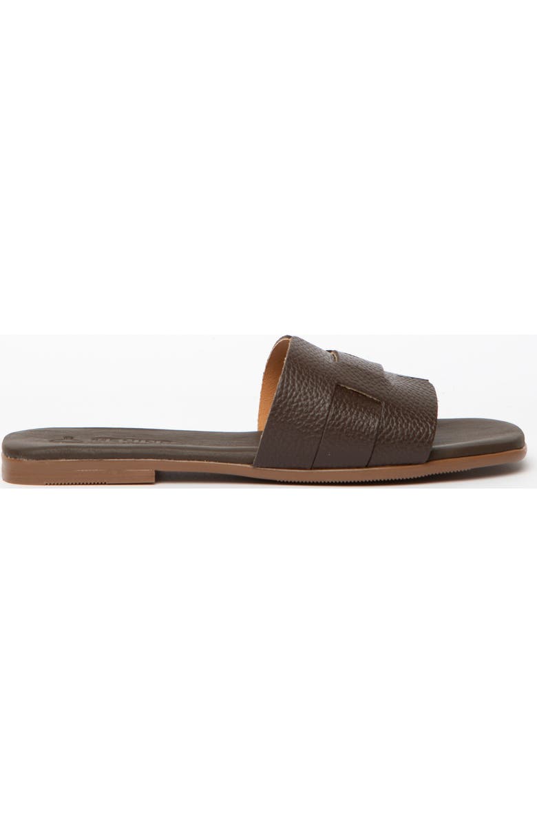 Menina Step Lucila Flat Sandal, Main, color, Chocolate