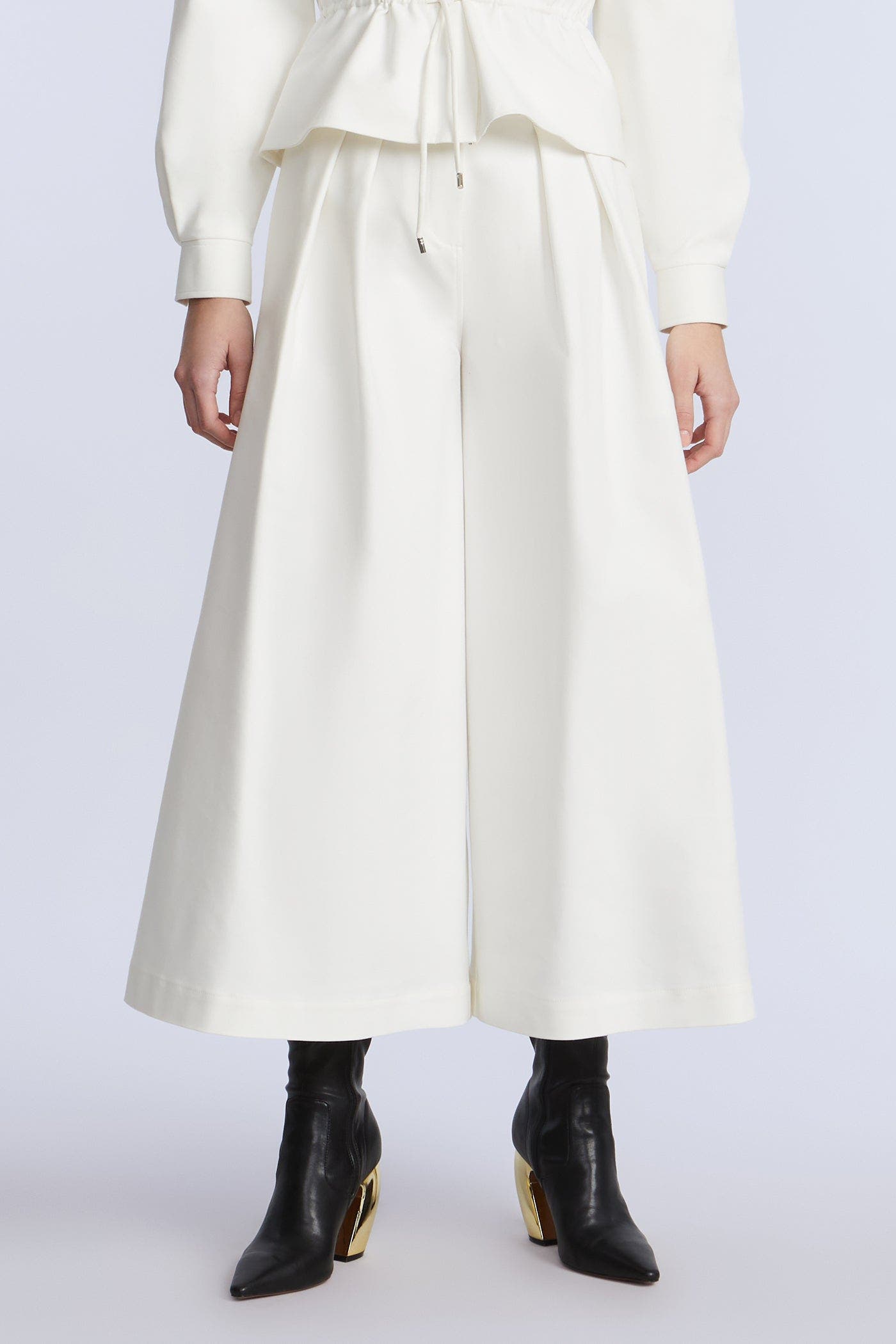 Pleated Front Crop Pant - image 2