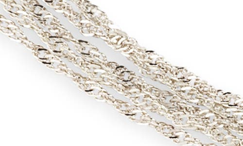 Nordstrom Rack Rope Lariat Necklace In Metallic