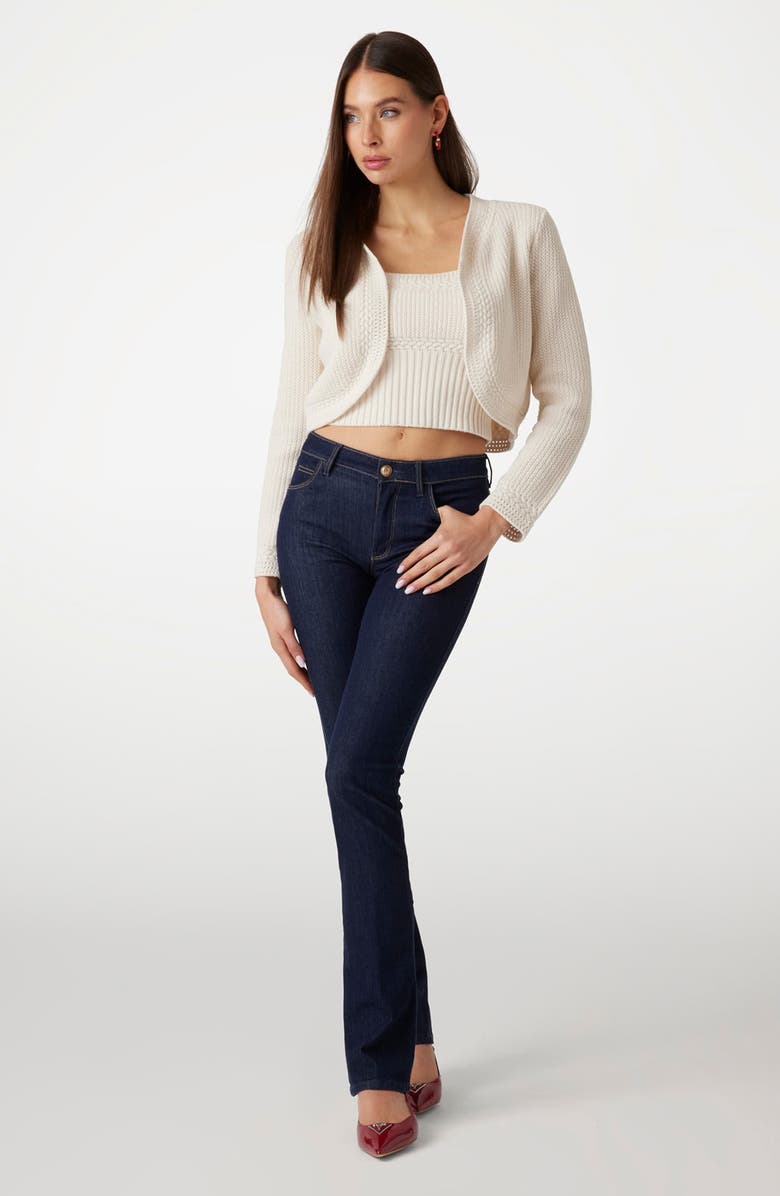 GUESS Erynn Mix Stitch Crop Sweater Tank, Alternate, color, 