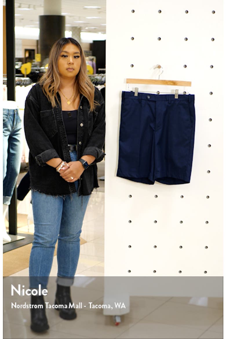 Prime Flat Front Poplin Shorts video