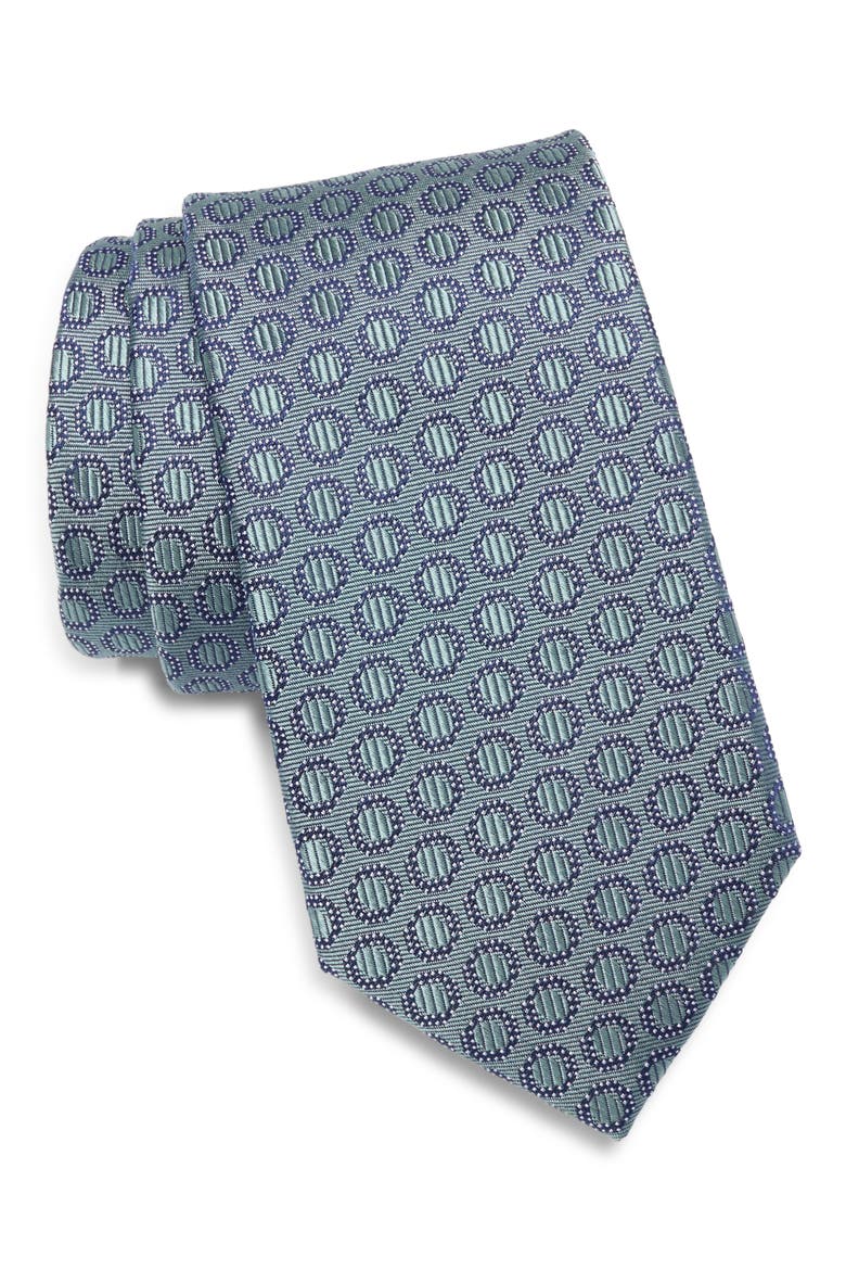 Kayden Neat Silk Tie, Main, color, SAGE