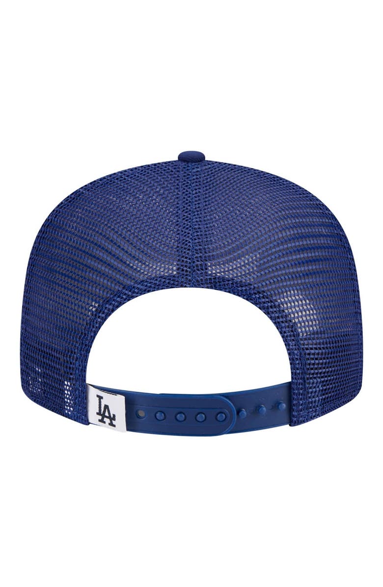New Era Youth New Era  Royal Los Angeles Dodgers 9FIFTY Trucker Snapback Hat, Alternate, color, Royal