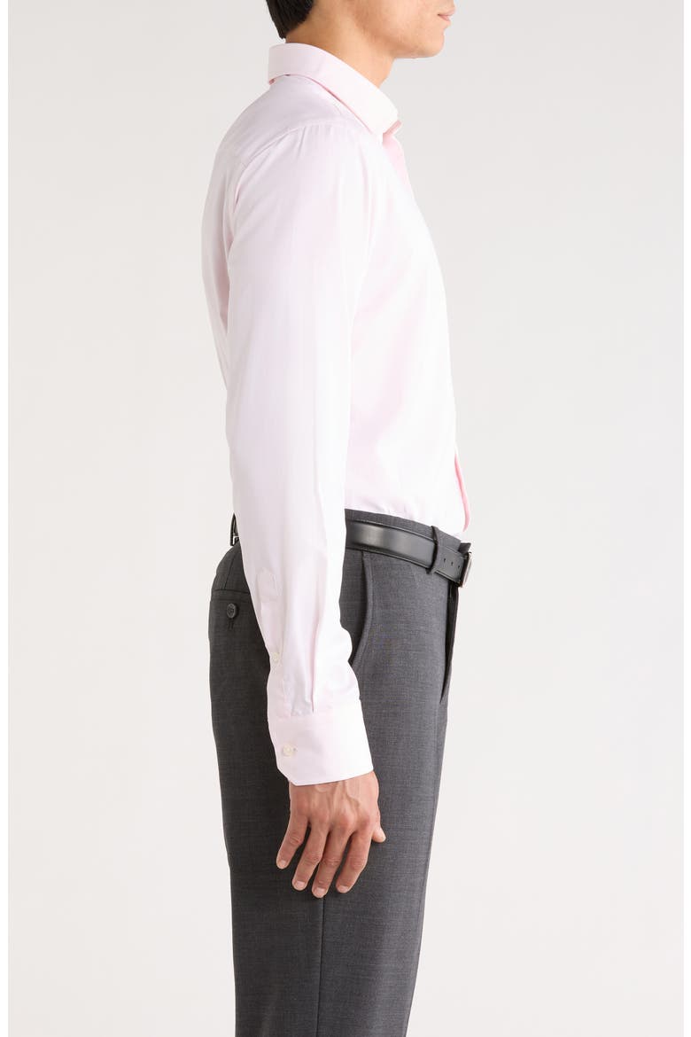 Dream Pink Cotton Stretch Twill Dress Shirt, Alternate, color, PINK