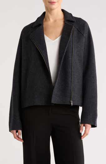 Eileen Fisher Wool Motorcycle Jacket
