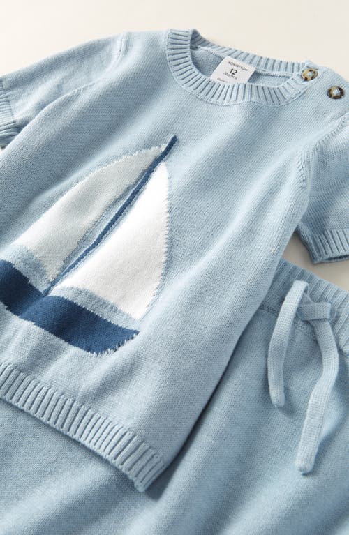 Nordstrom Icon Short Sleeve Cotton Blend Sweater & Shorts Set