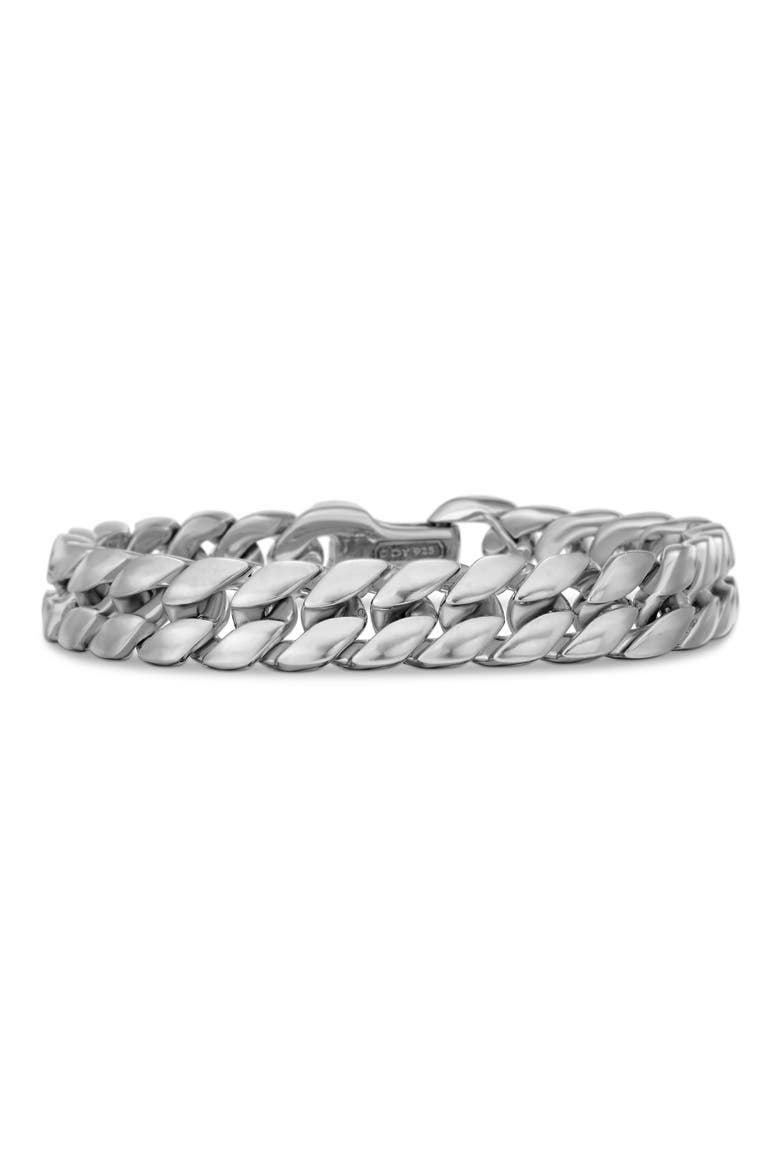 Curb Chain Bracelet, 11.5mm, Main, color, SILVER