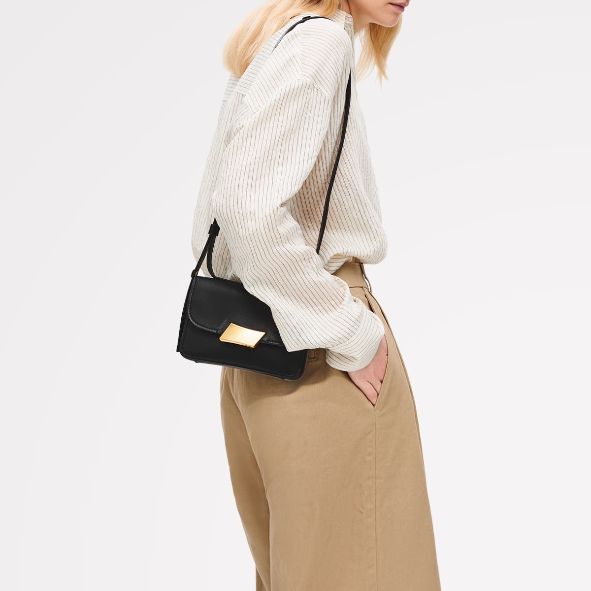 Radley The Belsize Mini Flapover Crossbody Bag, Alternate, color, Black