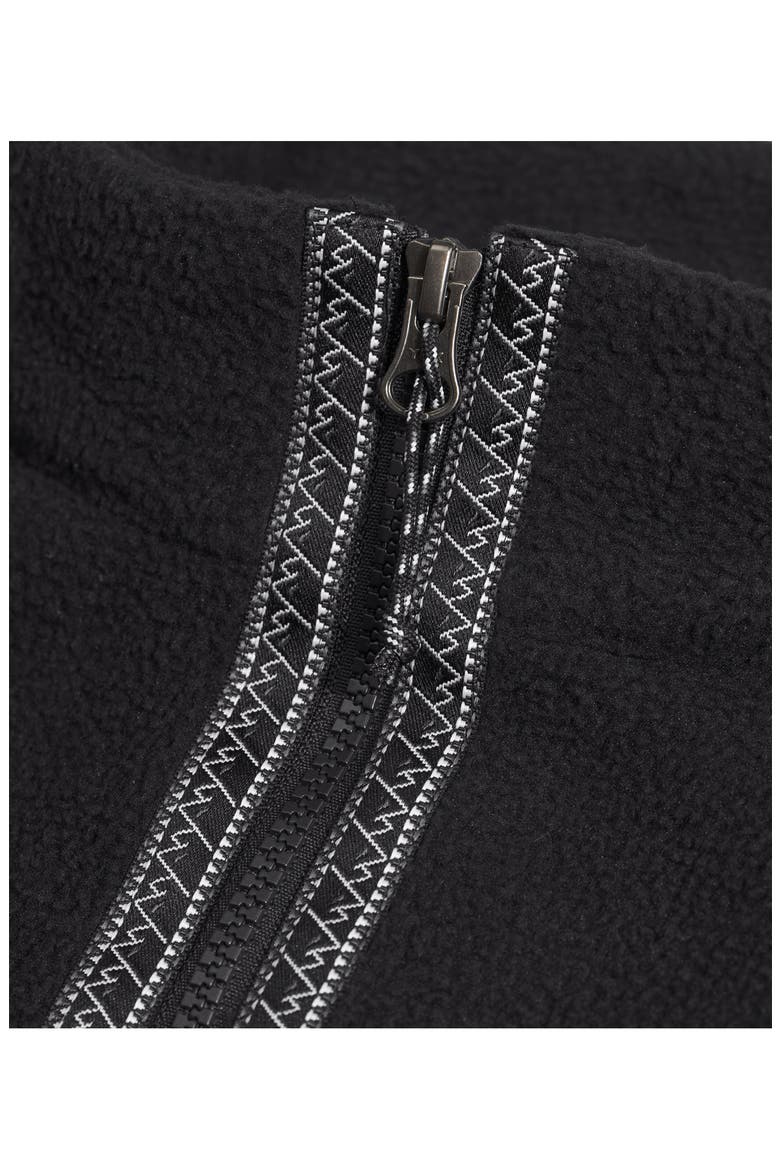 Fleeski High Pile Fleece Zip Pullover, Alternate, color, BLACK