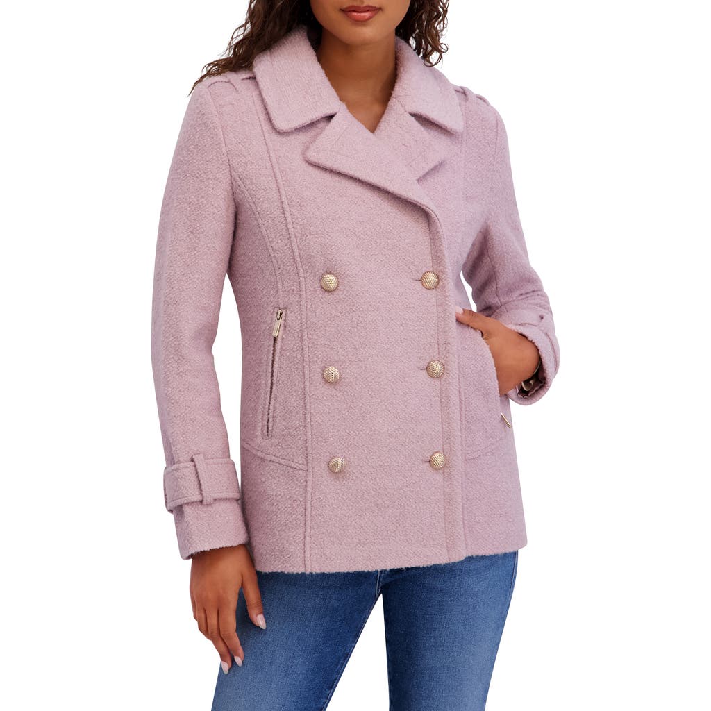 Kensie Bouclé Peacoat in Rose  product