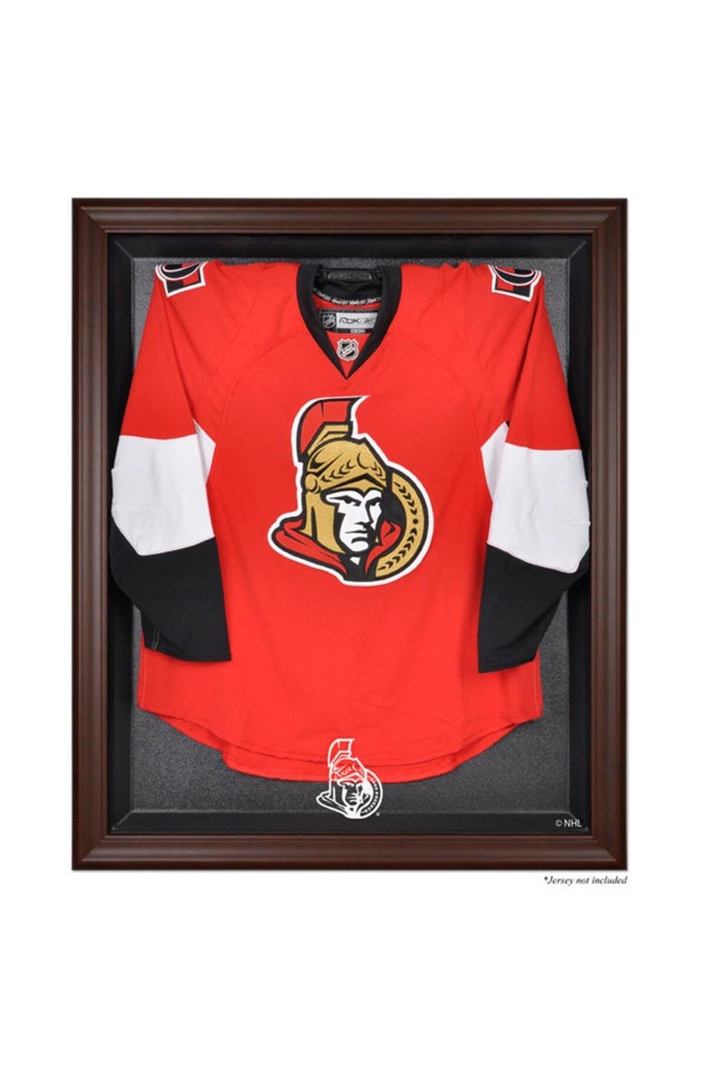 FANATICS AUTHENTIC Ottawa Senators Brown Framed Logo Jersey Display Case, Main, color,