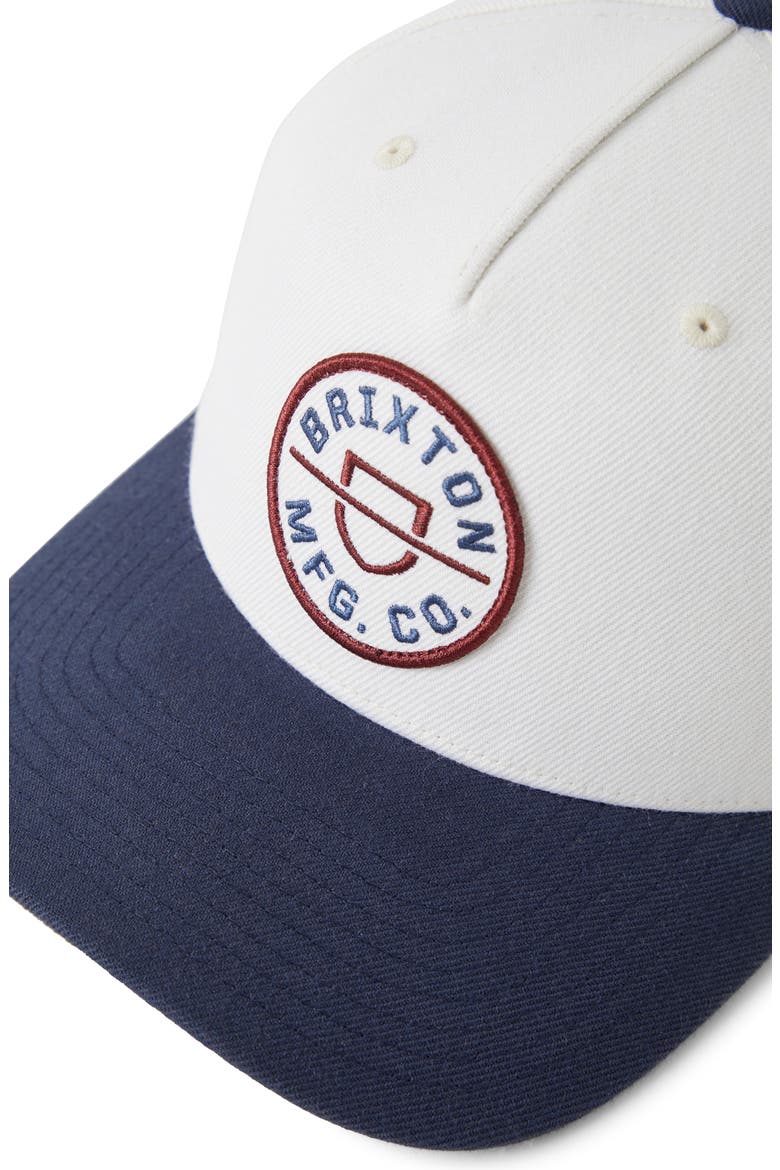 Crest x MP Snapback Baseball Cap, Alternate, color, WAX PAPER/ NAVY