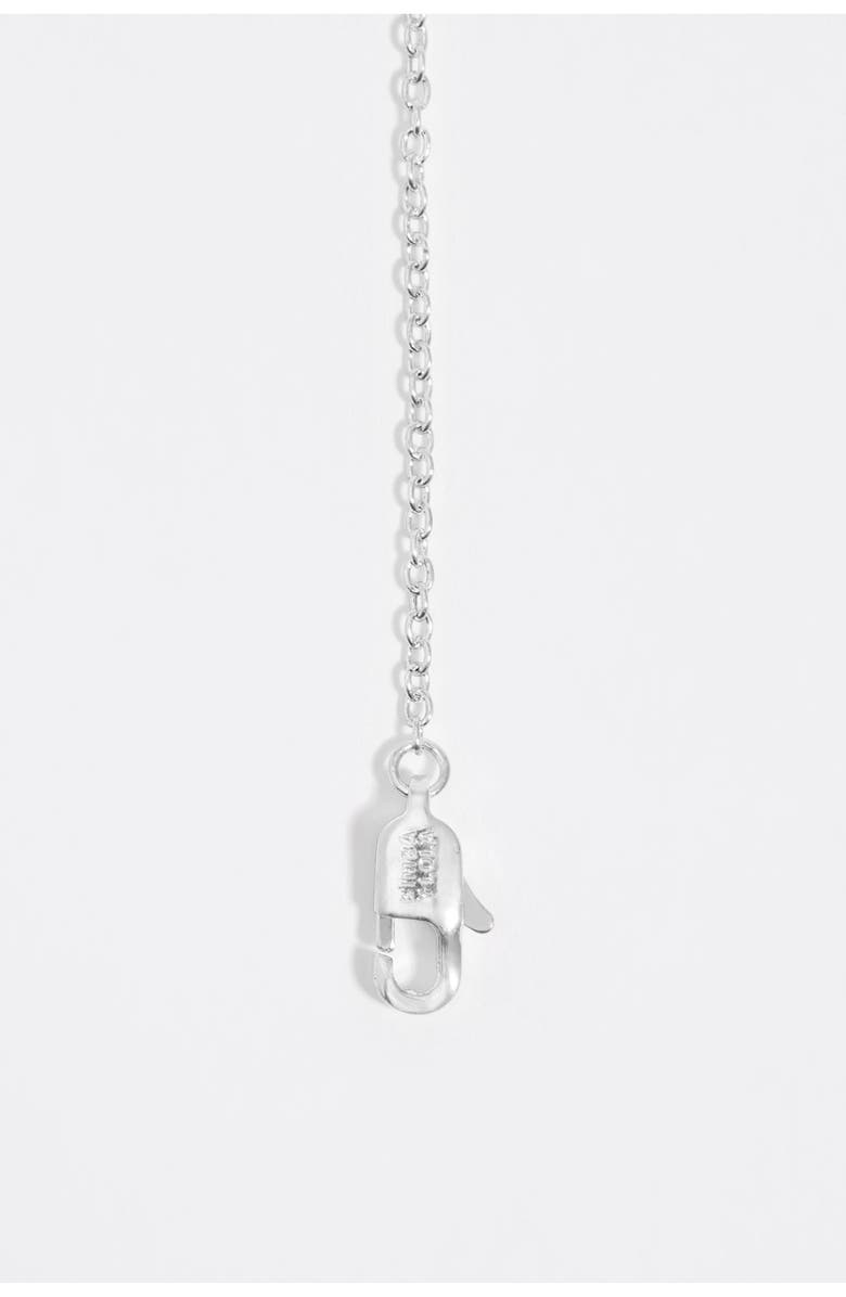 Bimba y Lola Silver Hearts And Crystals Necklace, Alternate, color, Silver