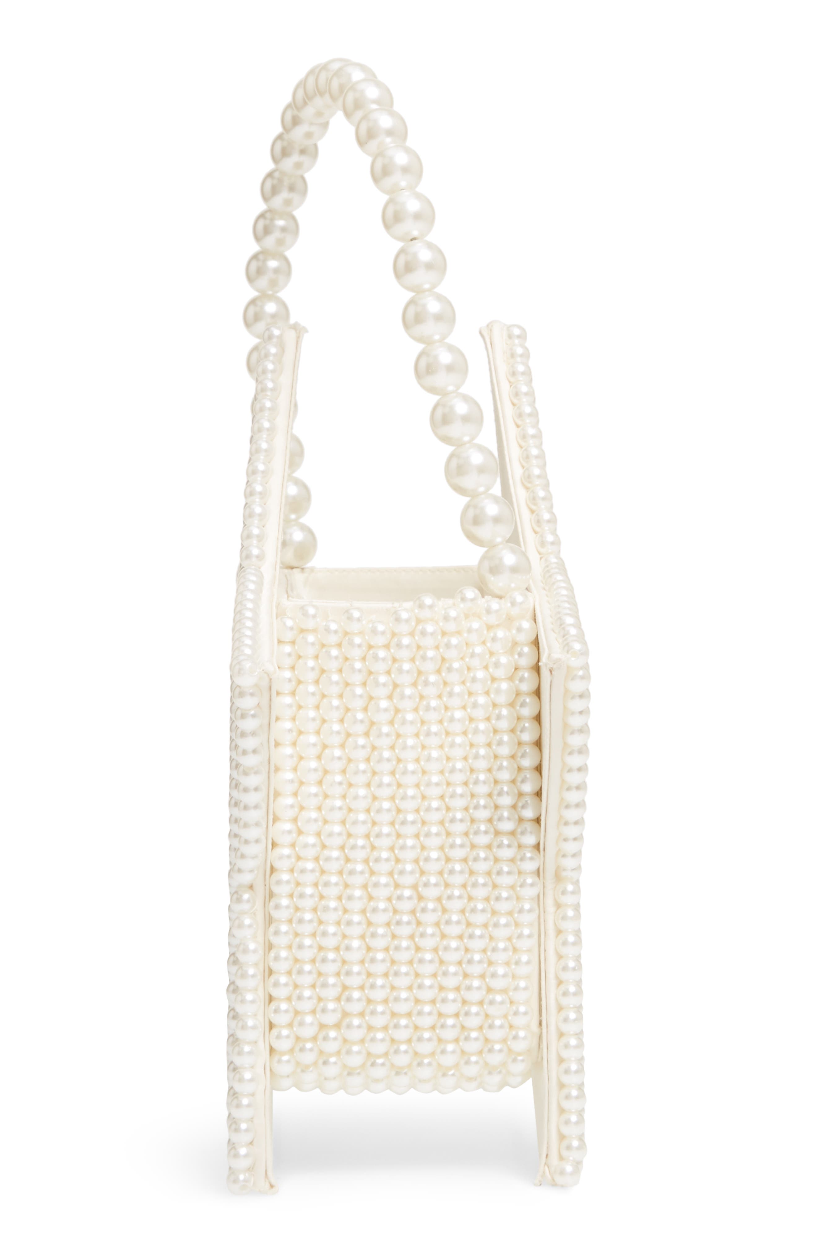 Halogen<sup>®</sup> x Atlantic-Pacific Star Pearl Handbag, Alternate, color, 