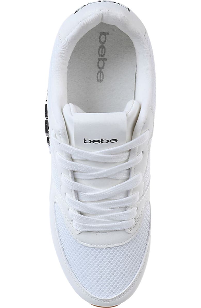 bebe Mixed Media Jogger Sneaker, Alternate, color,