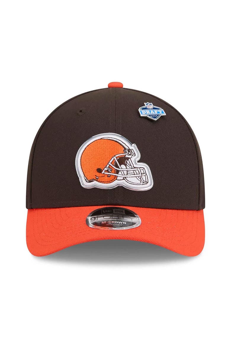 New Era Men's New Era  Brown/Orange Cleveland Browns 2026 NFL Draft 9FORTY M-Crown Adjustable Hat, Alternate, color, Brown