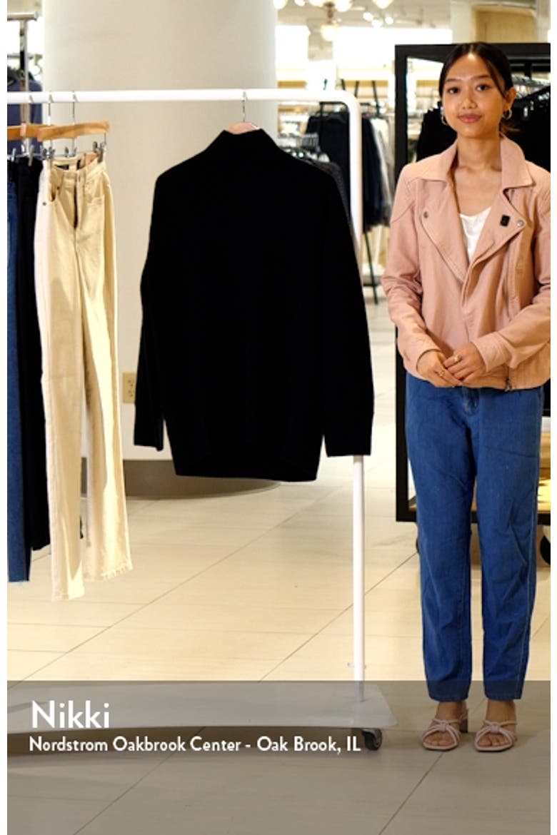 Oversize Cashmere & Wool Turtleneck Sweater video