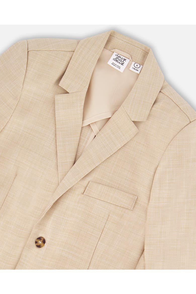 Two-button Tailored Cut Blazer, Alternate, color, Beige