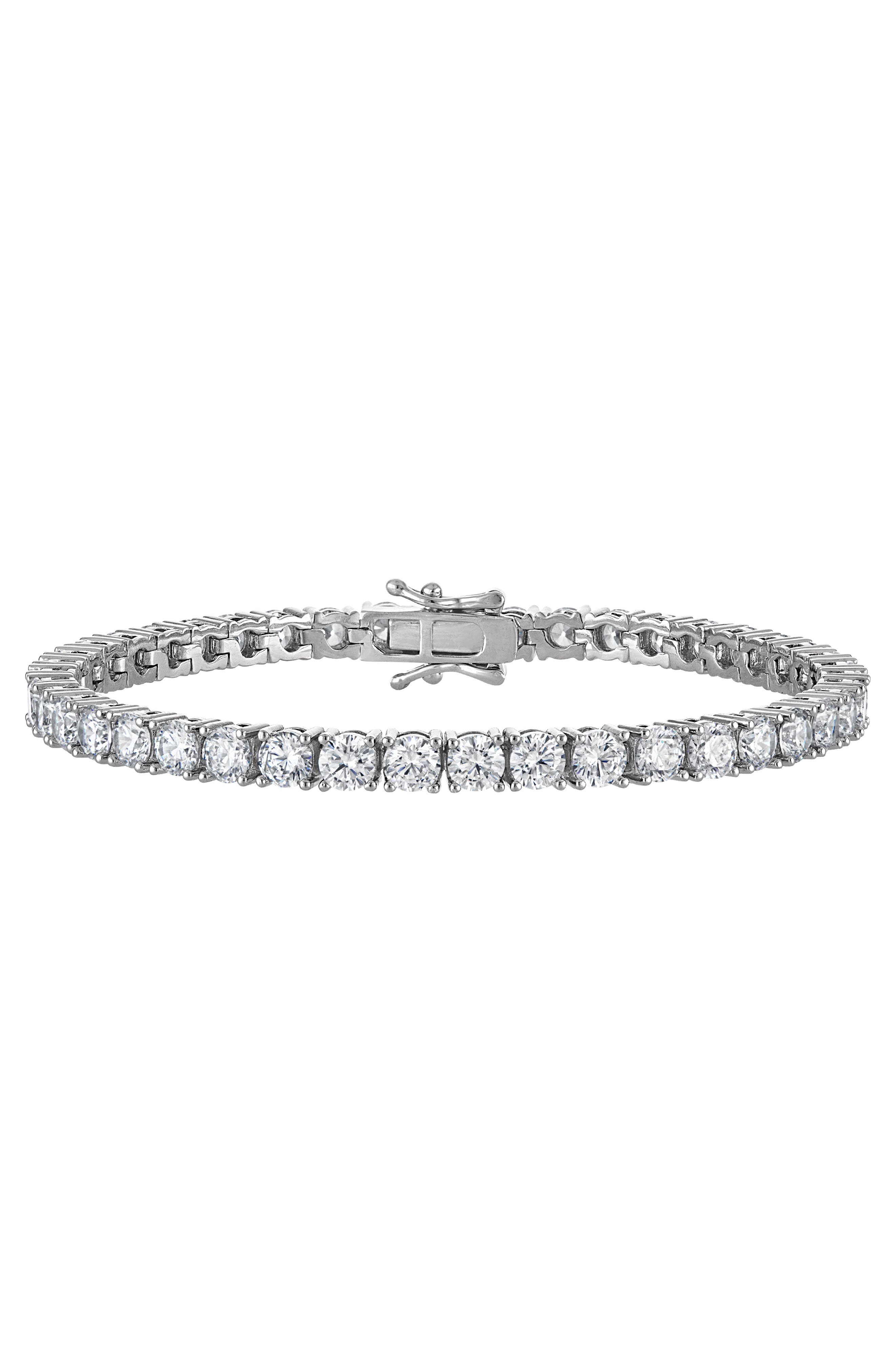 Birthstone Cubic Zirconia Tennis Bracelet