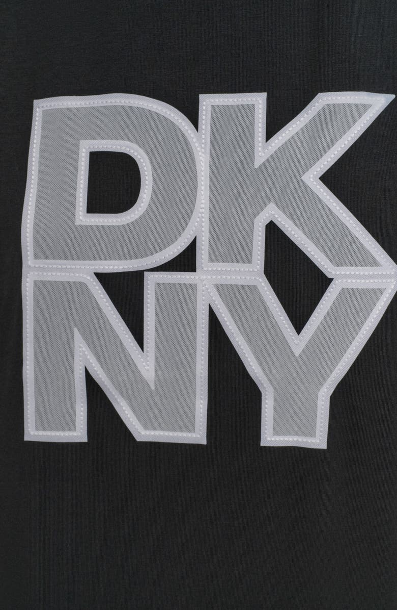 DKNY Logo Appliqué T-Shirt, Alternate, color, 