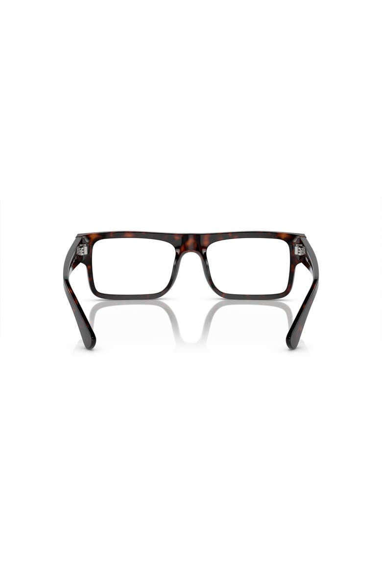 Prada 57mm Rectangle optical glasses, Alternate, color, Tortoise