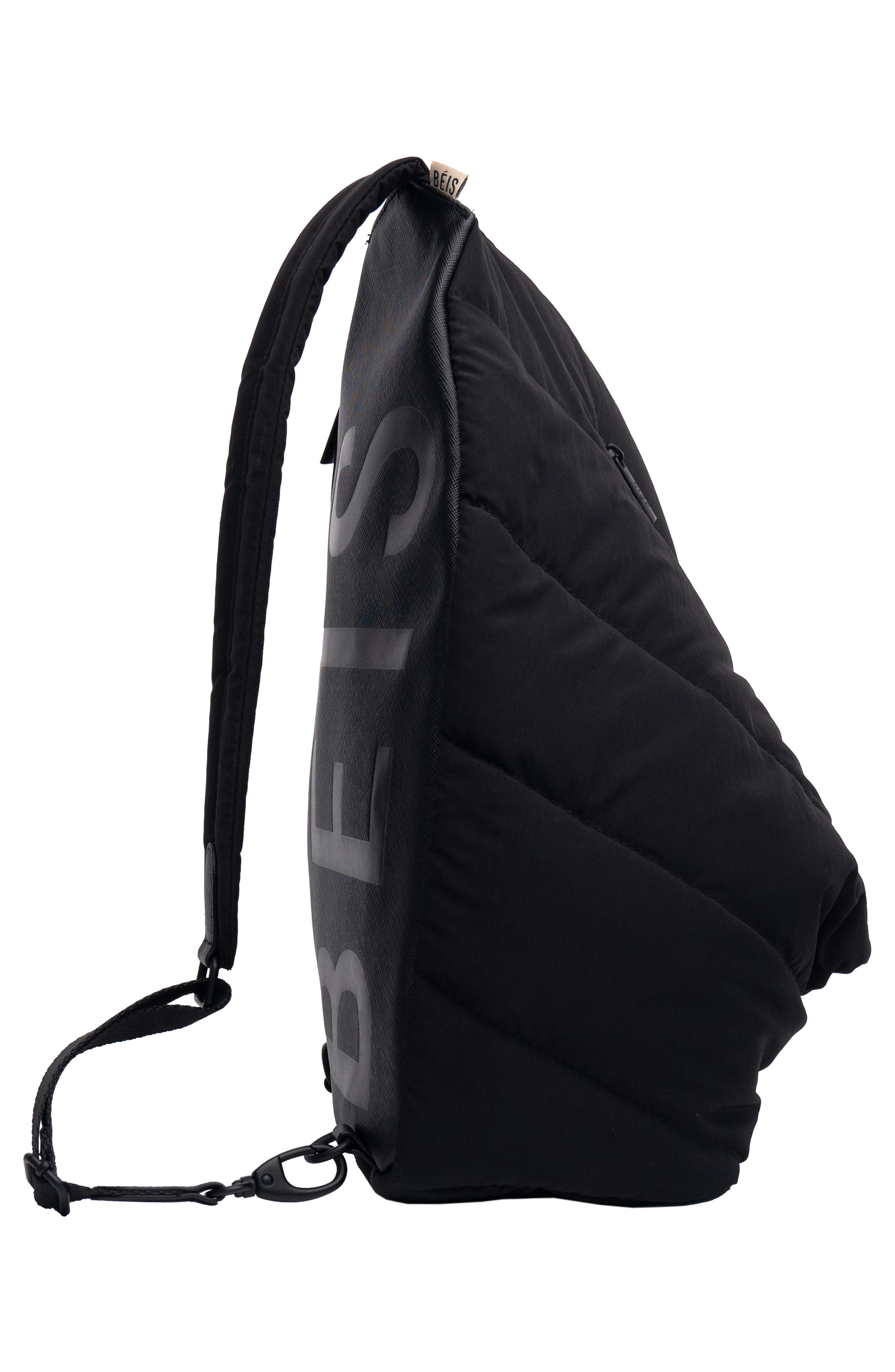 The Sling Backpack, Alternate, color, BLACK