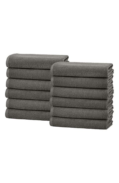 Cotton 6-Pack Textured Washcloths