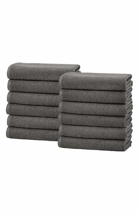 Cotton 6-Pack Textured Washcloths