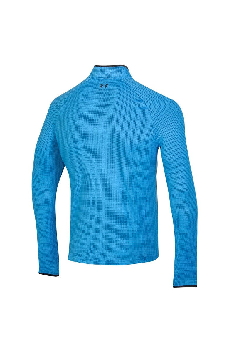 Under Armour Men's Under Armour Blue Arnold Palmer Invitational T2 Green Half Moons Print Quarter-Zip Pullover Top, Alternate, color, Blue