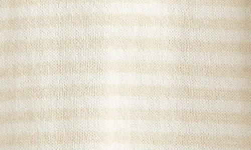 Nordstrom Stripe Embroidered Pocket Romper In Neutral
