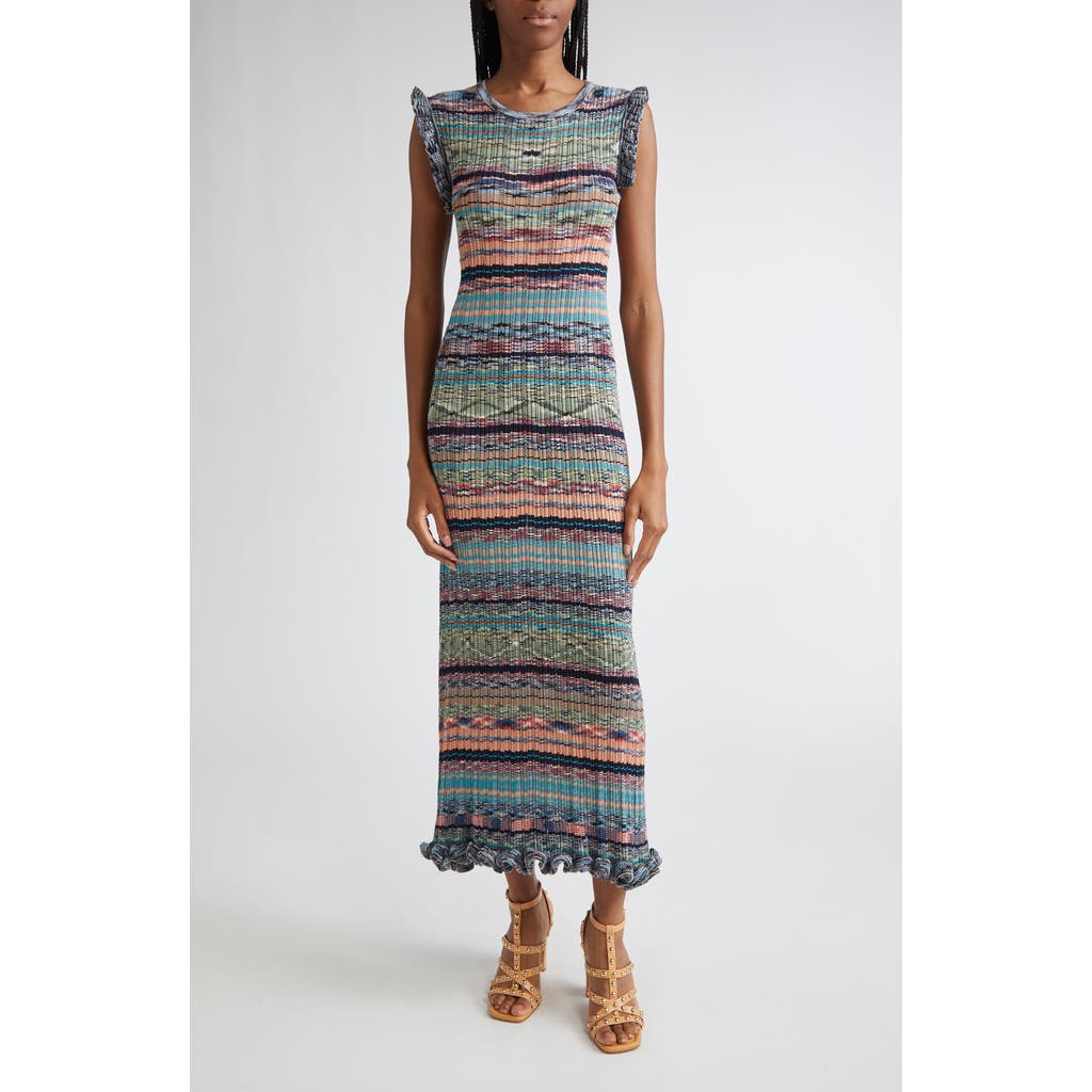Ulla Johnson Ajak Sleeveless Knit Midi Dress in Azurite  product