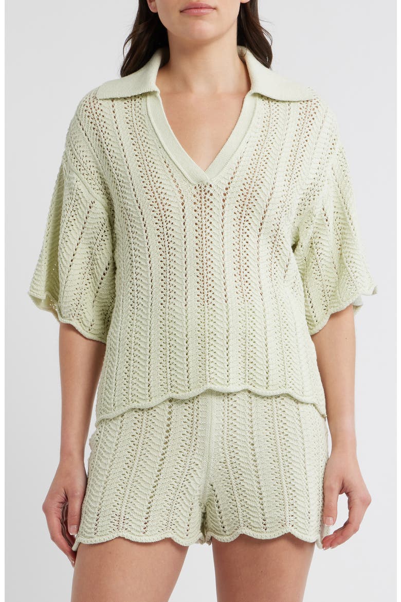 Fordeaux Polo Sweater, Main, color, GUAVA LEAF