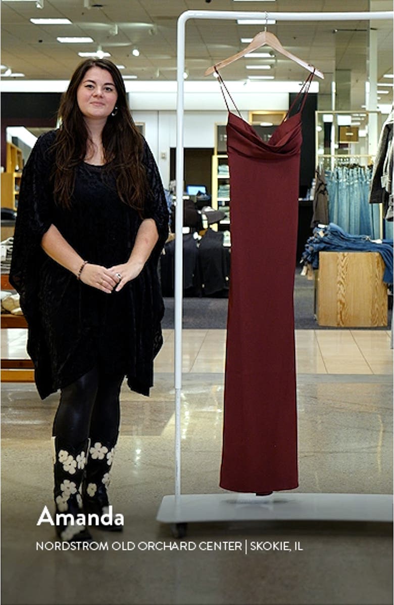 Tara Cowl Neck Gown, sales video thumbnail