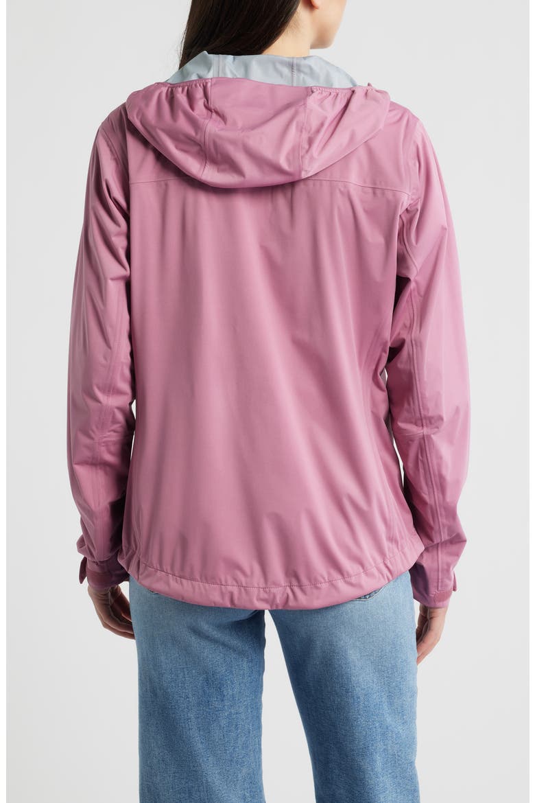 Momentum 3-Layer Waterproof Hooded Jacket, Alternate, color, WILDBERRY