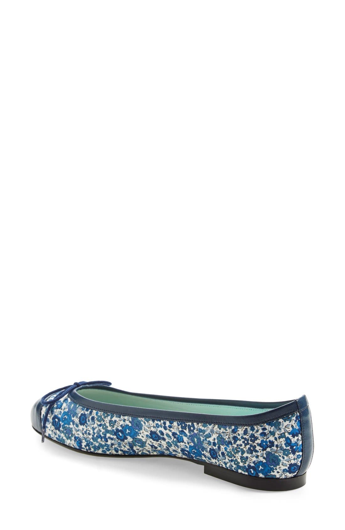 Liberty Print Ballet Flat, Alternate, color, TEAL