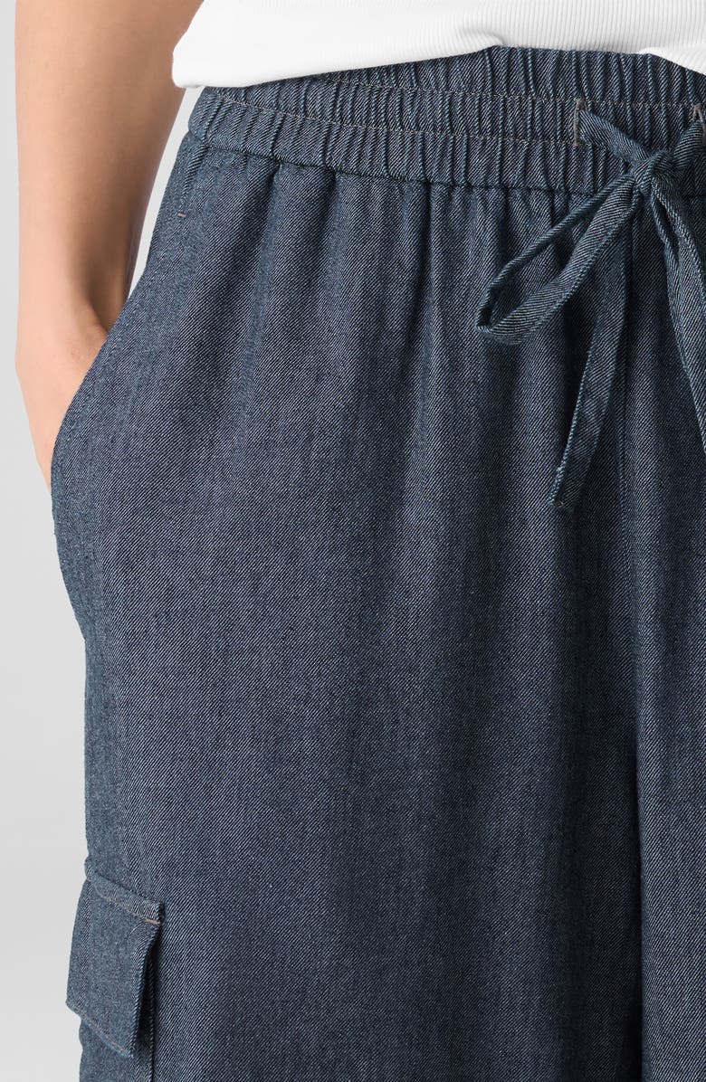 Eileen Fisher Straight Leg Organic Cotton Cargo Pants, Alternate, color, 