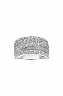 FZN Sterling Silver Lab Grown Diamond Ring