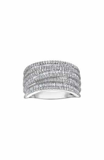 FZN Sterling Silver Lab Grown Diamond Ring