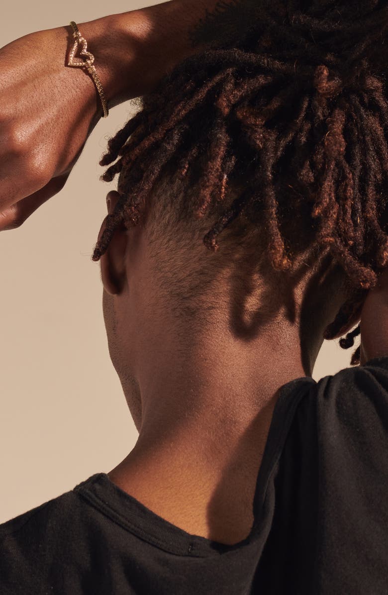 John Hardy Classic Chain Manah 18K Gold Heart Bracelet, Alternate, color, 