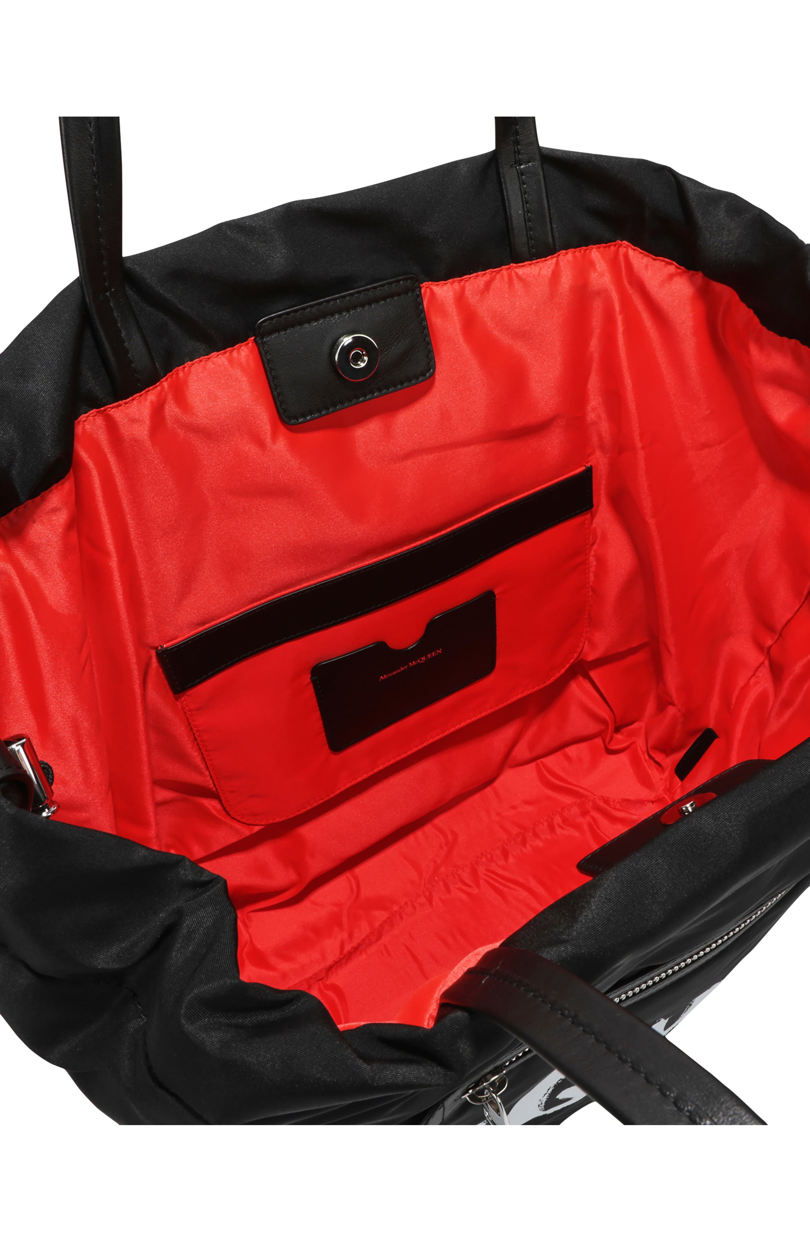 McQueen The Bundle Graffiti Tote Bag, Alternate, color, 